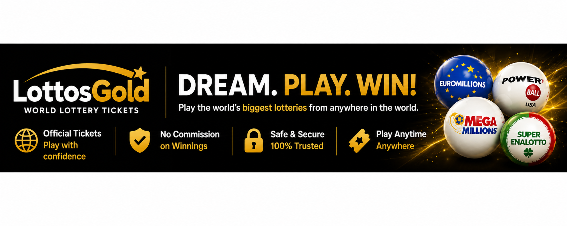 Play world Lotteries with Lottos Gold